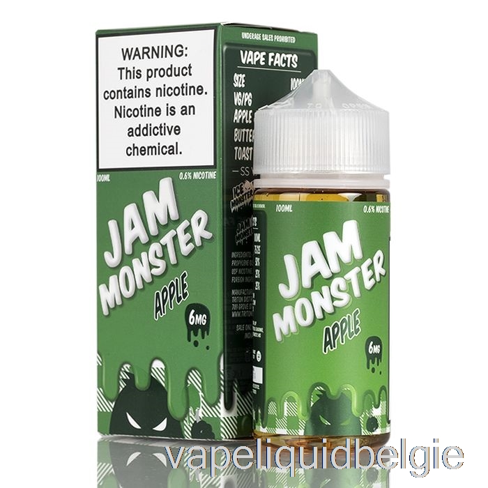 Vape België Appel - Jam Monster - 100ml 0mg
